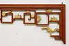 Chinese Architectural Salvage Vintage Carved Pine Archway 78" (6)