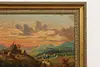 Country Sunrise Victorian Antique Original Oil Painting 42" (5)