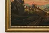 Country Sunrise Victorian Antique Original Oil Painting 42" (6)