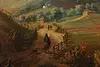 Country Sunrise Victorian Antique Original Oil Painting 42" (9)