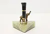 Bronze Elephant & Onyx Antique Desktop Pen Holder (7)