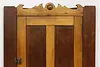 Farmhouse Antique Walnut Medicine Corner Bath Wall Cabinet (7)