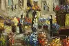 City Market on Canal Original Oil Painting Teneker 42.5" (8)