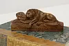 Lion of Lucerne Vintage Carved Birch Swiss Sculpture (2)