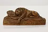 Lion of Lucerne Vintage Carved Birch Swiss Sculpture (3)