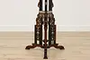 Victorian Antique Carved Walnut & Mother of Pearl Pedestal (15)