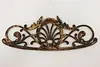 Victorian Antique Painted Iron Architectural Salvage Crest (4)