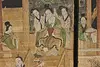 Chinese Kingdom of Heaven 6 Panel Antique Silk Painting 123" (14)