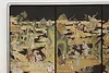 Chinese Kingdom of Heaven 6 Panel Antique Silk Painting 123" (3)