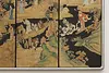 Chinese Kingdom of Heaven 6 Panel Antique Silk Painting 123" (8)