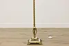 Victorian Antique Ornate Brass & Onyx Floor Lamp, Mosaic (11)