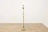 Victorian Antique Ornate Brass & Onyx Floor Lamp, Mosaic (2)