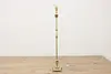 Victorian Antique Ornate Brass & Onyx Floor Lamp, Mosaic (9)