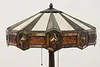 Craftsman Design Stained Leaded Glass Desk Lamp, Creations (12)