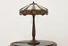 Craftsman Design Stained Leaded Glass Desk Lamp, Creations (15)