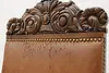 Set 6 Antique Renaissance Leather & Carved Oak Dining Chairs (28)