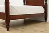 Georgian Vintage Carved Mahogany Poster Queen Bed Lexington (10)