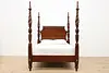 Georgian Vintage Carved Mahogany Poster Queen Bed Lexington (2)