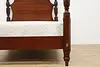 Georgian Vintage Carved Mahogany Poster Queen Bed Lexington (8)