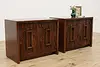 Lane Midcentury Modern Brutalist 6 Pc Oak King Bedroom Set (12)