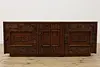 Lane Midcentury Modern Brutalist 6 Pc Oak King Bedroom Set (40)