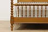 Farmhouse Victorian Design Birch Queen Size Spool Bed (10)