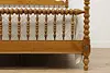 Farmhouse Victorian Design Birch Queen Size Spool Bed (11)