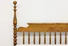 Farmhouse Victorian Design Birch Queen Size Spool Bed (5)