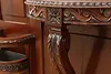 French Antique Mahogany Coat Umbrella Hall Stand & Mirror (17)