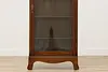 Victorian Antique Oak Bookcase, Display or Bath Cabinet (10)