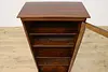 Victorian Antique Oak Bookcase, Display or Bath Cabinet (6)