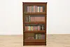 Globe 4 Stack Antique Oak Lawyer Bookcase Display Cabinet (2)