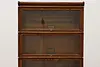 Globe 4 Stack Antique Oak Lawyer Bookcase Display Cabinet (8)