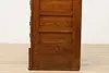 Farmhouse Antique Ash Ice Box Kitchen Pantry or Bar Cabinet (12)