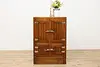 Farmhouse Antique Ash Ice Box Kitchen Pantry or Bar Cabinet (2)