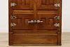 Farmhouse Antique Ash Ice Box Kitchen Pantry or Bar Cabinet (9)