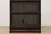 Arts & Crafts Antique Oak 4 Stack Lawyer Bookcase, Macey (10)