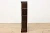 Arts & Crafts Antique Oak 4 Stack Lawyer Bookcase, Macey (11)