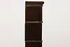 Arts & Crafts Antique Oak 4 Stack Lawyer Bookcase, Macey (16)