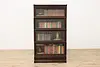 Arts & Crafts Antique Oak 4 Stack Lawyer Bookcase, Macey (2)