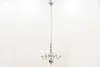 Traditional Vintage 8 Candle Polished Aluminum Chandelier (5)