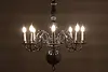 Traditional Vintage 8 Candle Polished Aluminum Chandelier (6)