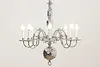 Traditional Vintage 8 Candle Polished Aluminum Chandelier (7)