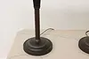 Pair of Craftsman Design Office or Library Lamps Mica Shades (8)