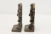 Pair of Antique Copper Finish President Lincoln Bookends (4)