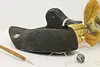 Farmhouse Antique Painted & Carved Duck Decoy Sculpture (2)