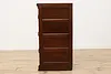 Arts & Crafts Mission Oak Antique Office File Cabinet, Globe (9)