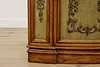 Country French Vintage Marble Top Hall or TV Console Weiman (11)