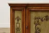 Country French Vintage Marble Top Hall or TV Console Weiman (9)