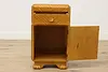 Art Deco Vintage Mahogany Waterfall Nightstand or End Table (4)